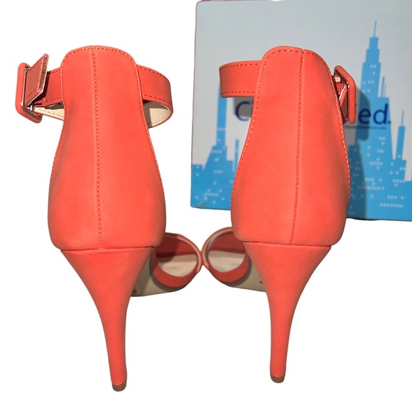 NEW City Classified Red Strappy Stiletto Sandals Women’s Size 7.5 - Picture 7 of 7